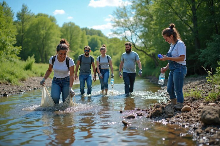 Volunteers Rally to Clean Up Riverbanks for Appalachian Earth Day
